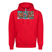Red super nurse license plate Zipper Hoodie - BundleAndBundleShop