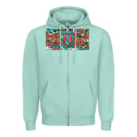 Seafoam super nurse license plate Zipper Hoodie - BundleAndBundleShop