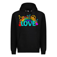 Black Western LGBTQ+ Love Rainbow Premium Hoodie - BundleAndBundleShop