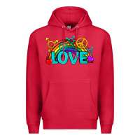 Cardinal Western LGBTQ+ Love Rainbow Premium Hoodie - BundleAndBundleShop