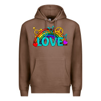 Chestnut Western LGBTQ+ Love Rainbow Premium Hoodie - BundleAndBundleShop