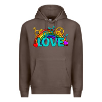 Coffee Western LGBTQ+ Love Rainbow Premium Hoodie - BundleAndBundleShop