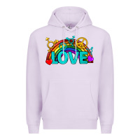 Lilac Western LGBTQ+ Love Rainbow Premium Hoodie - BundleAndBundleShop