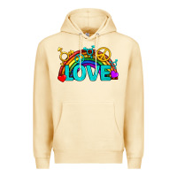 Pina Colada Western LGBTQ+ Love Rainbow Premium Hoodie - BundleAndBundleShop