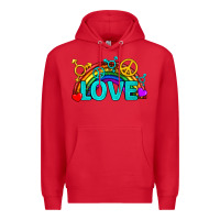 Red Western LGBTQ+ Love Rainbow Premium Hoodie - BundleAndBundleShop