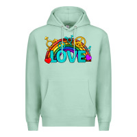 Seafoam Western LGBTQ+ Love Rainbow Premium Hoodie - BundleAndBundleShop