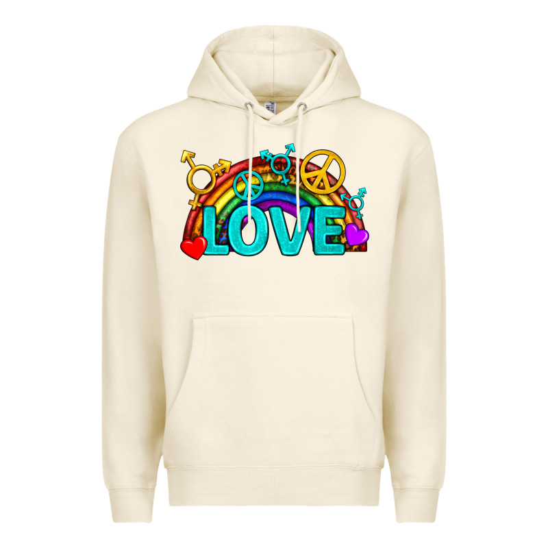 Western Lgbtq+ Love Rainbow Premium Hoodie by BundleAndBundleShop | Teevron