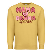 Antique Gold mama of drama girl mom Premium Sweatshirt - MaliasSmallBusiness