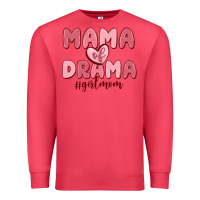Cardinal mama of drama girl mom Premium Sweatshirt - MaliasSmallBusiness