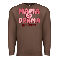 Chestnut mama of drama girl mom Premium Sweatshirt - MaliasSmallBusiness