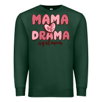 Sports Green mama of drama girl mom Premium Sweatshirt - MaliasSmallBusiness