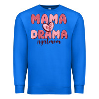 True Royal mama of drama girl mom Premium Sweatshirt - MaliasSmallBusiness