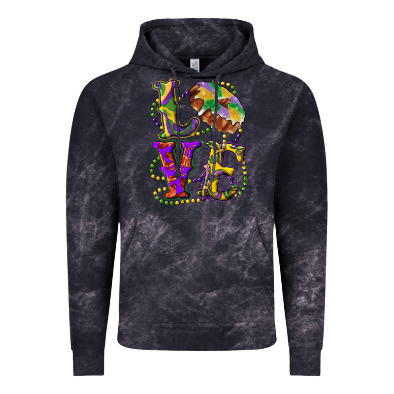 Mardi Gras Love With King Cake Vintage Hoodie by RanaPortraitStore | Teevron