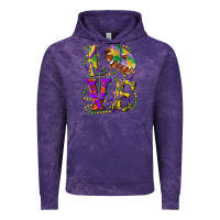 Cloud Purple Mardi Gras Love With King Cake Vintage Hoodie - RanaPortraitStore