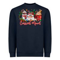 Navy current mood coffee cups Heavyweight Sweatshirt - Zillion Design Studio