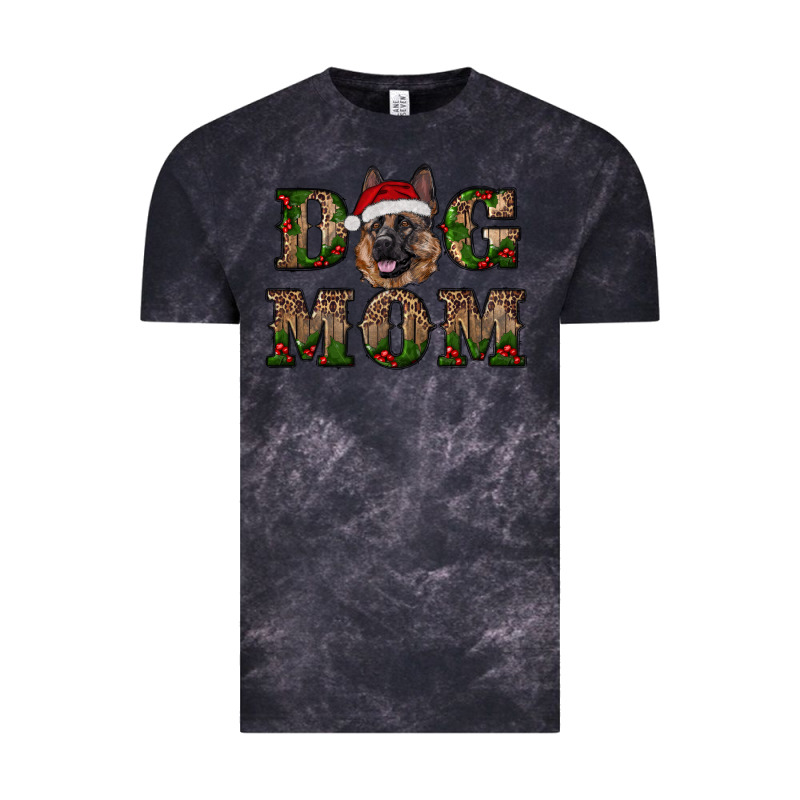 Chriistmas Dog Mom With German Shepherd Vintage Tee by RanaPortraitStore | Teevron