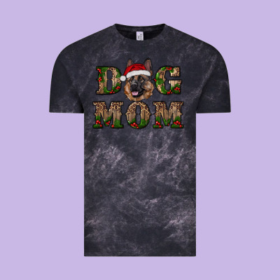 Chriistmas Dog Mom With German Shepherd Vintage Tee Designed By Ranaportraitstore