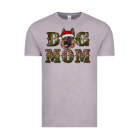 Vintage Zinc chriistmas dog mom with german shepherd Vintage Tee - RanaPortraitStore