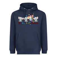 Navy it's okay to be different Heavyweight Hoodie - MaliasSmallBusiness