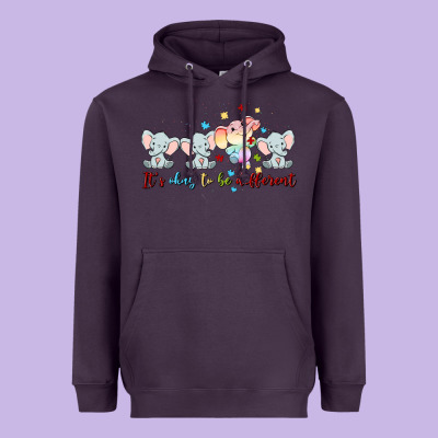 It's Okay To Be Different Heavyweight Hoodie Designed By Maliassmallbusiness