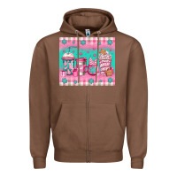 Chestnut pink christmas coffee Zipper Hoodie - Jasminsmagicworld