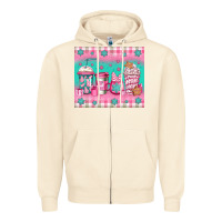 Sandshell pink christmas coffee Zipper Hoodie - Jasminsmagicworld
