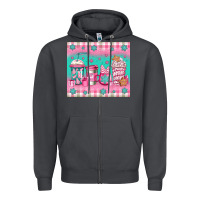 Smoke pink christmas coffee Zipper Hoodie - Jasminsmagicworld