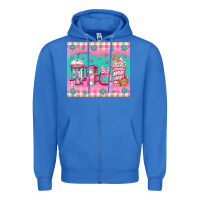 True Royal pink christmas coffee Zipper Hoodie - Jasminsmagicworld