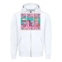 Pink Christmas Coffee Zipper Hoodie | Teevron