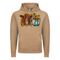Vintage Coffee sunflower coffee cup red angus gemstone Vintage Hoodie - JahusDesignShop