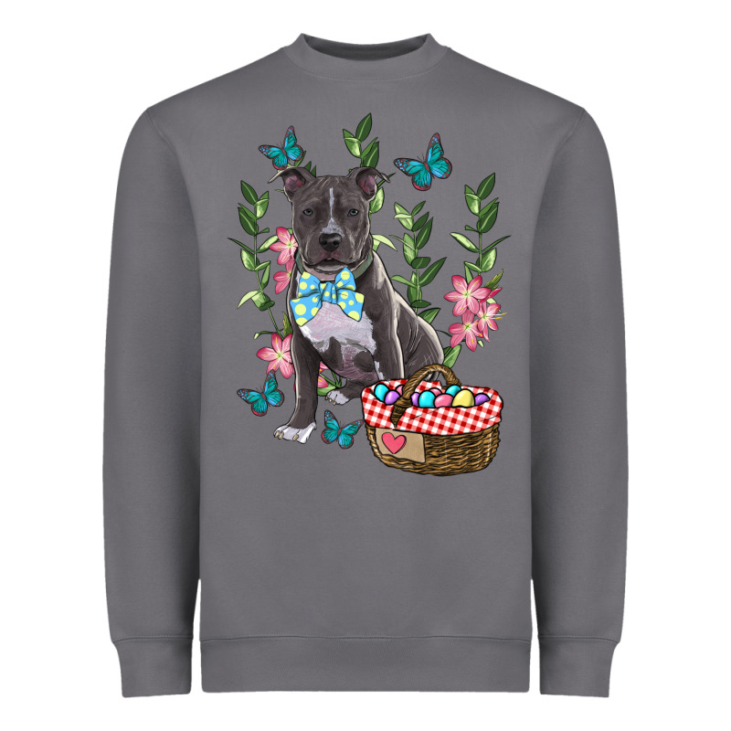Easter Pitbull Heavyweight Sweatshirt by RanaPortraitStore | Teevron