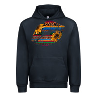 Navy Aztec Sunflower Lips Urban Hoodie - Bettercallsaul