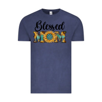 Vintage Denim blessed mom Vintage Tee - RanaPortraitStore