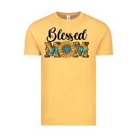 Vintage Mustard blessed mom Vintage Tee - RanaPortraitStore