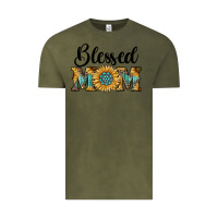 Vintage Olive blessed mom Vintage Tee - RanaPortraitStore
