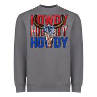 Storm howdy howdy howdy 4th of july bull skull billie wi Heavyweight Sweatshirt - texasbilliewilder