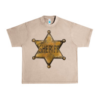 French Oak sheriff star Urban Heavy Tee - BarkalooDesign