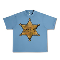 Pebble Blue sheriff star Urban Heavy Tee - BarkalooDesign