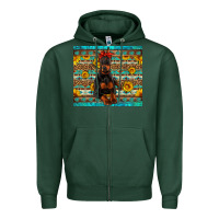 Sports Green doberman with western background Zipper Hoodie - Artiststas