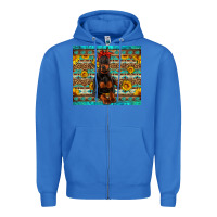 True Royal doberman with western background Zipper Hoodie - Artiststas