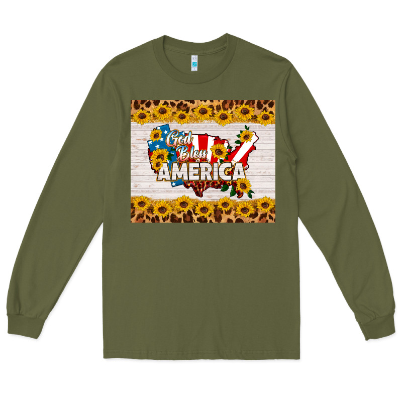 God Bless America Long Sleeve Tee by HRA Design Shop | Teevron