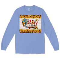 Colony Blue god bless america Long Sleeve Tee - HRA Design Shop