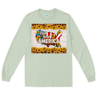 Matcha god bless america Long Sleeve Tee - HRA Design Shop