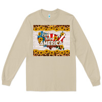 Mushroom god bless america Long Sleeve Tee - HRA Design Shop