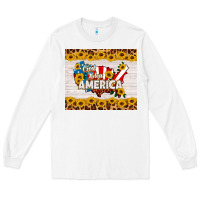 White god bless america Long Sleeve Tee - HRA Design Shop