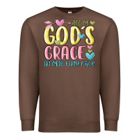 Chestnut all of god's grace in one tiny face Premium Sweatshirt - MaliasSmallBusiness