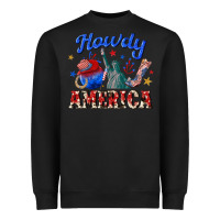 Black howdy america western Heavyweight Sweatshirt - texasbilliewilder