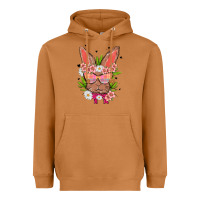 Meerkat bunny with floral Heavyweight Hoodie - MaliasSmallBusiness