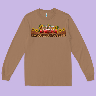 God Bless America Libbey Cup Long Sleeve Tee Designed By Hra Design Shop