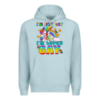 Blue Mist LGBTQ I'm Not Gay I'm Super Gay Premium Hoodie - BundleAndBundleShop
